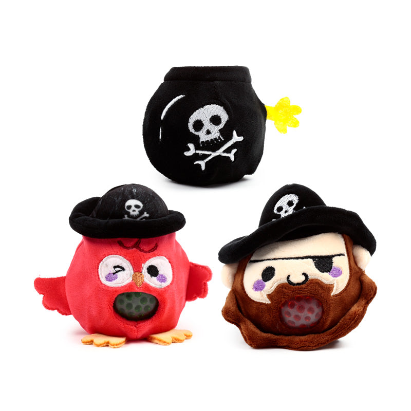 Mačkací hračka Queasy Squeezies — pirát
