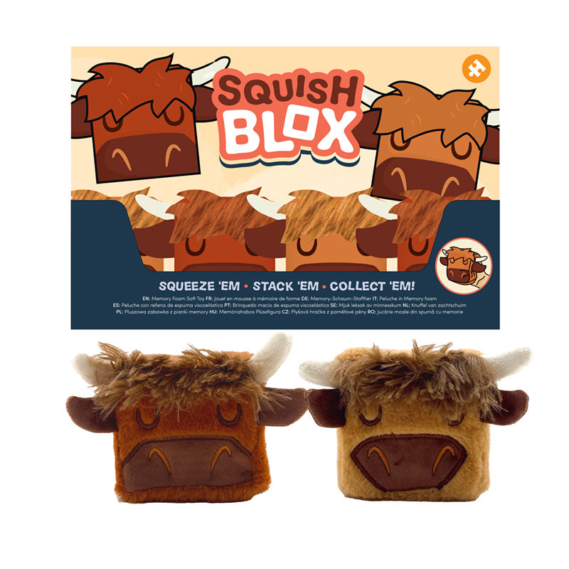 Squish Blox — pomalu se vracející kostka Highland Coo