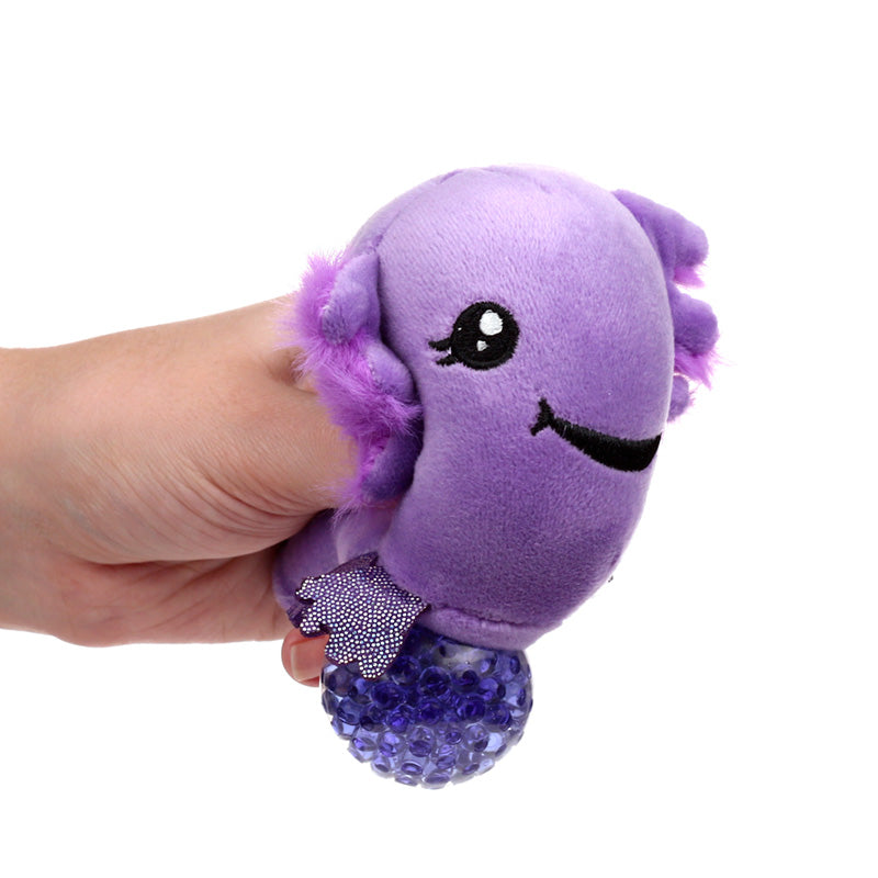 Mačkací zvířátko Queasy Squeezies — axolotl