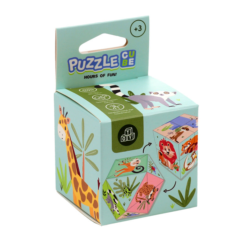 Fidget hlavolam Puzzle Cube — zvířata ze zoo