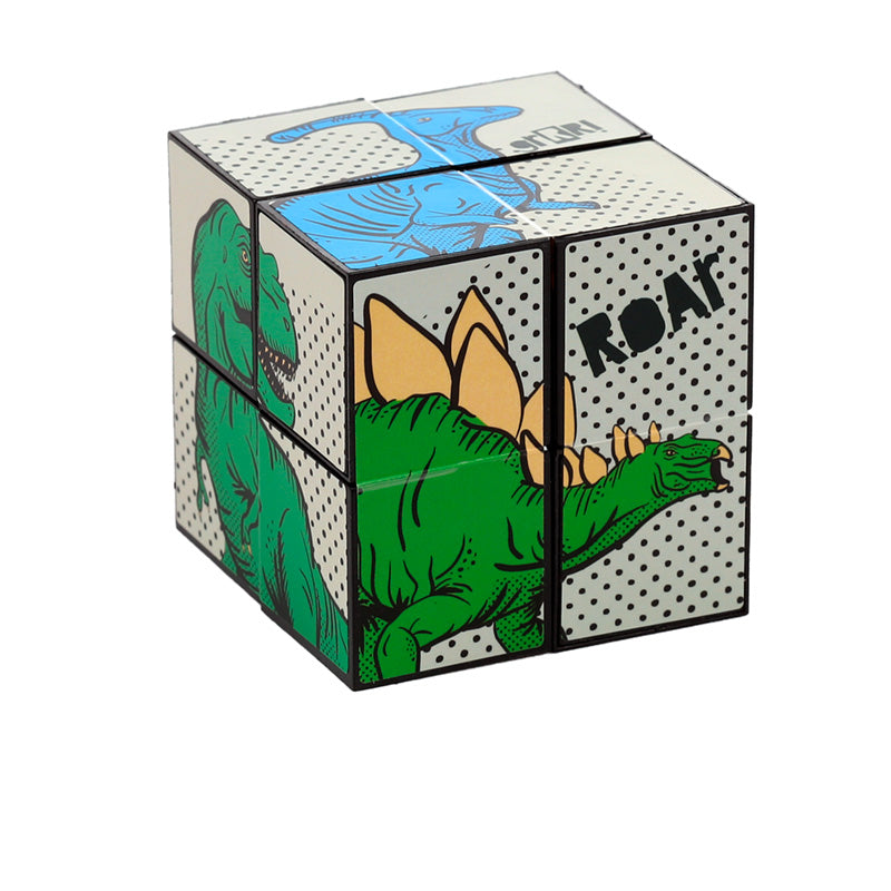 Fidget hlavolam Magic Puzzle Cube — dinosauři