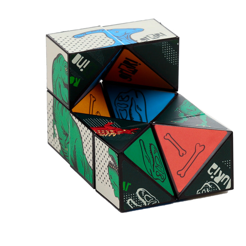 Fidget hlavolam Magic Puzzle Cube — dinosauři