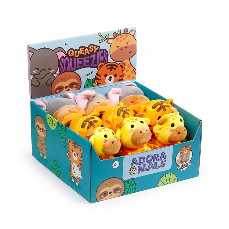 Mačkací zvířátko Queasy Squeezies — zvířátka ze zoo (mix 2)