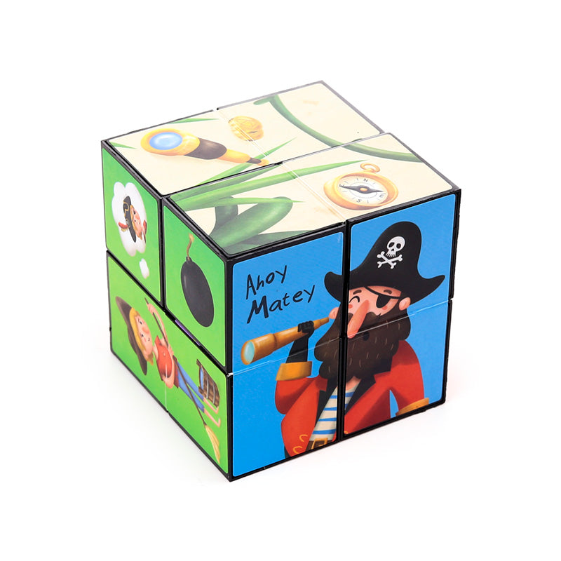 Fidget hlavolam Puzzle Cube — Piráti