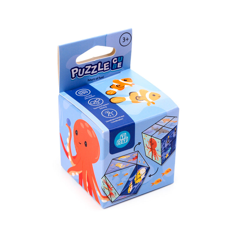 Fidget hlavolam Puzzle Cube — mořský svět